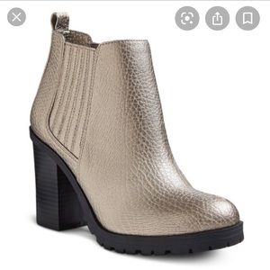 Target metallic booties